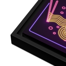Load image into Gallery viewer, Neon Ramen - Framed canvas