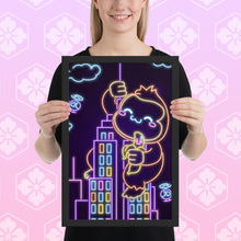 Load image into Gallery viewer, Neon Kong City Framed poster
