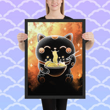 Load image into Gallery viewer, Soul of the ramen Neko Framed poster
