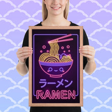 Load image into Gallery viewer, Neon Ramen - Framed poster
