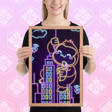 Load image into Gallery viewer, Neon Kong City Framed poster
