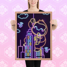 Load image into Gallery viewer, Neon Kong City Framed poster
