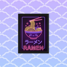 Load image into Gallery viewer, Neon Ramen - Framed canvas
