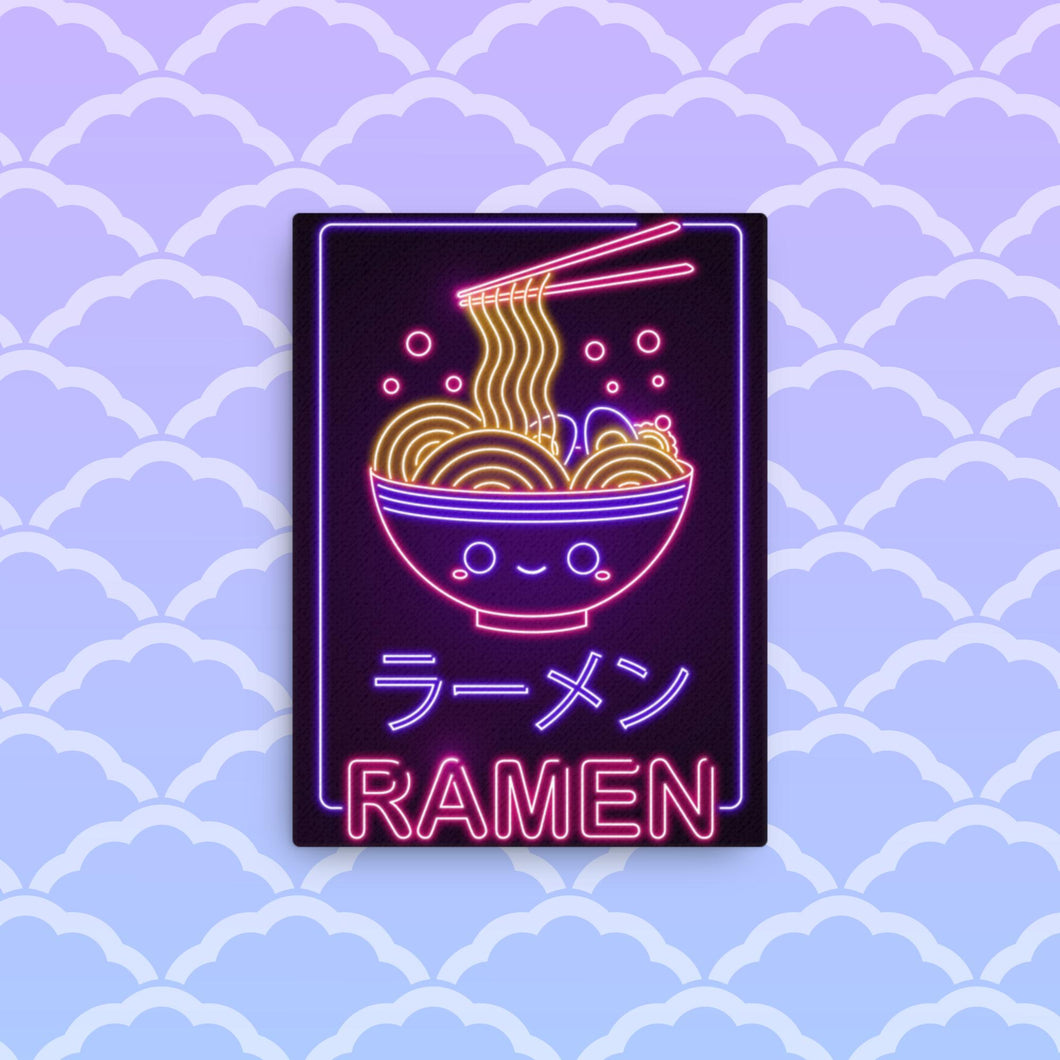 Neon Ramen - Thin canvas