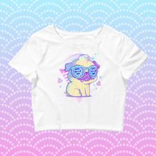 Load image into Gallery viewer, Vapor Pug Crop Top
